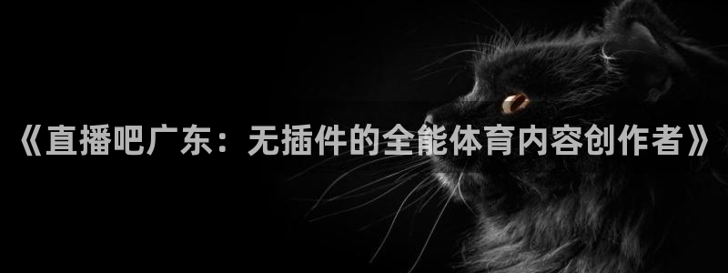 《直播吧广东：无插件的全能体育内容创作者》