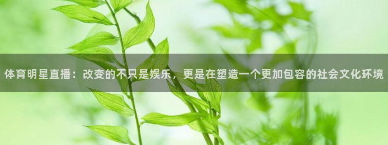 体育明星直播：改变的不只是娱乐，更是在塑造一个更加包容的社会文化环境